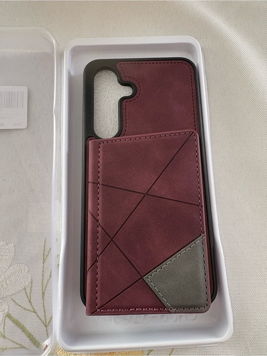 Other - Slim Wallet Phone Case in Burgundy with Card Slot